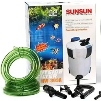 SUNSUN HW-303A External Canister Filter 1400 L/H – 3-Stage Aquarium Filter for Freshwater & Marine Aquariums