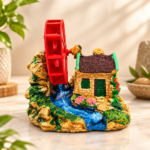 BA-186 House with Wheel Aquarium Decorative